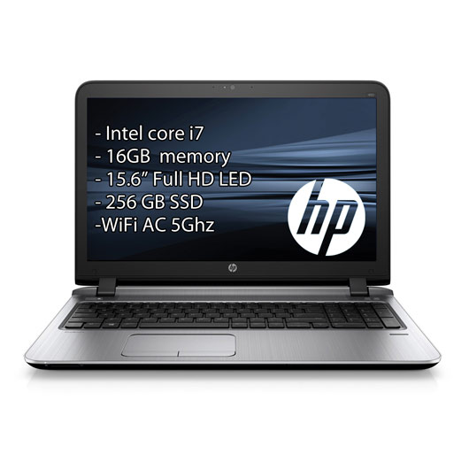 HP Probook 450 G3 – i7/16GB/15″/SSD