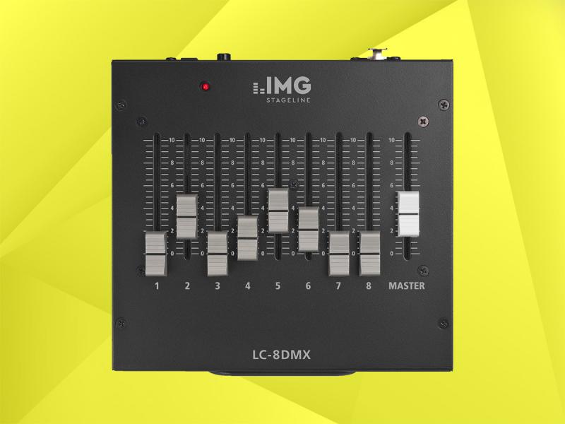 IMG-STAGELINE LC-8DMX 8-Kanal DMX-Controller;