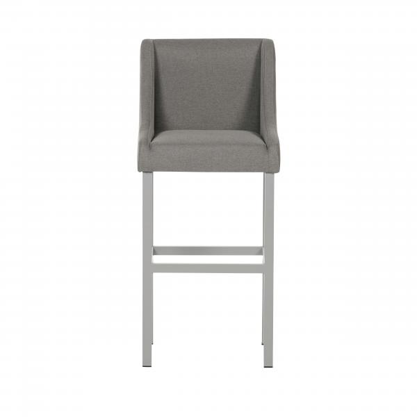Grey Fabric Bar Chair