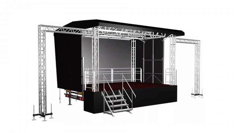 Mobile Trailerstage 6x4 m