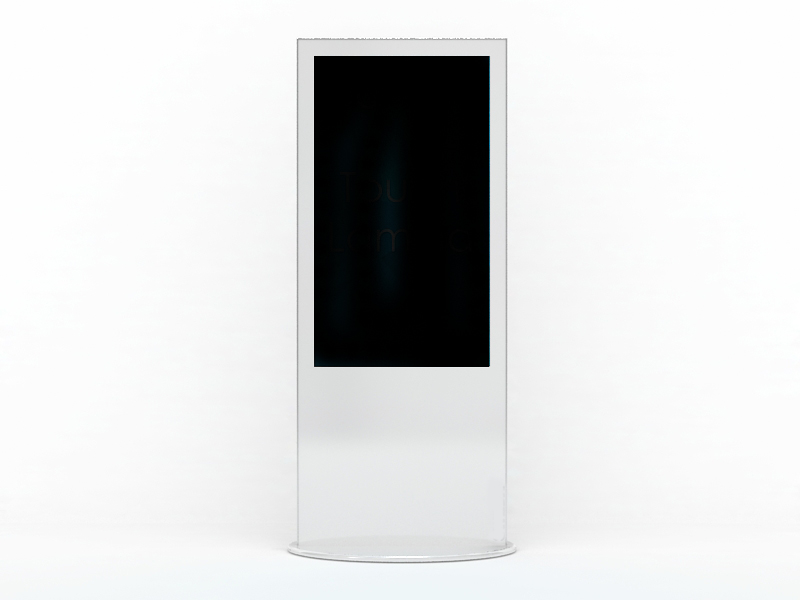 Touch - Stele (Totem, Digitales Poster), 50" 4K-Auflösung, weiss